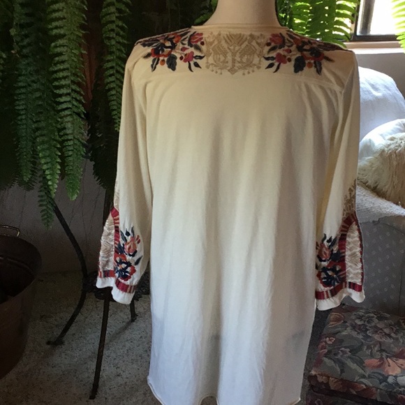 NWOT Johnny Was Claude 3/4 Sleeve Top Host Pick💜💜💜 - Picture 6 of 8